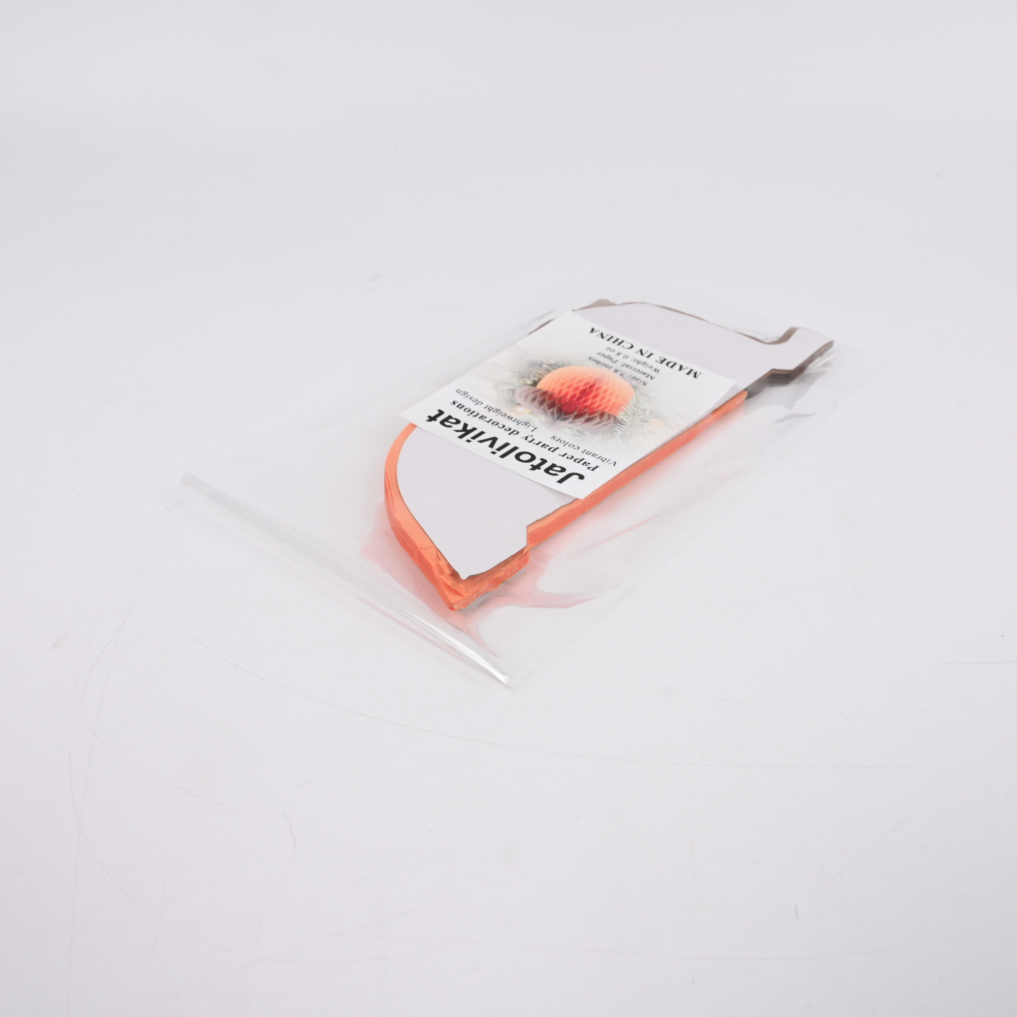 Jatolivikat Pine Cone Honeycomb Party Decoration, 7.8 Inch Orange and Brown Paper Honeycomb Ball for Christmas Tree Ornaments, Fall Thanksgiving Home Party Decoration - Image 4